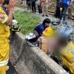 Bangkok: Lieferfahrer beim Urinieren an Gleisen von Zug erfasst Bangkok: Lieferfahrer beim Urinieren an Gleisen von Zug erfasst