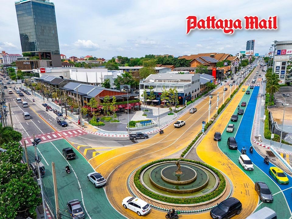 Dolphin-Kreisel in Pattaya: Neues Ampelsystem sorgt für freie Fahrt