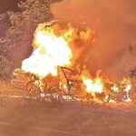 Kanchanaburi: Auto prallt gegen Wild-Elefant – Fahrer stirbt in Flammen