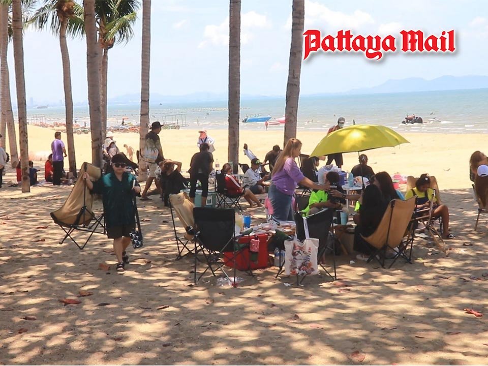 Pattaya am 1. Mai: Strände voll, Straßen dicht