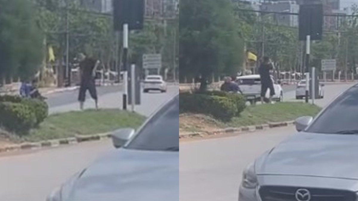 Tanz-Wahnsinn auf Phuket: Ausländer gefährdet Verkehr an Kreuzung (Video)