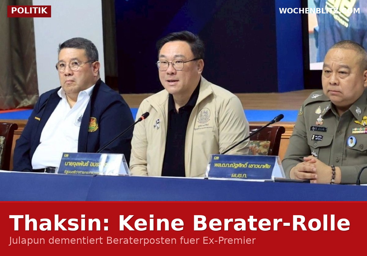 Thaksin nach Bewährung: Beraterrolle zurückgewiesen
