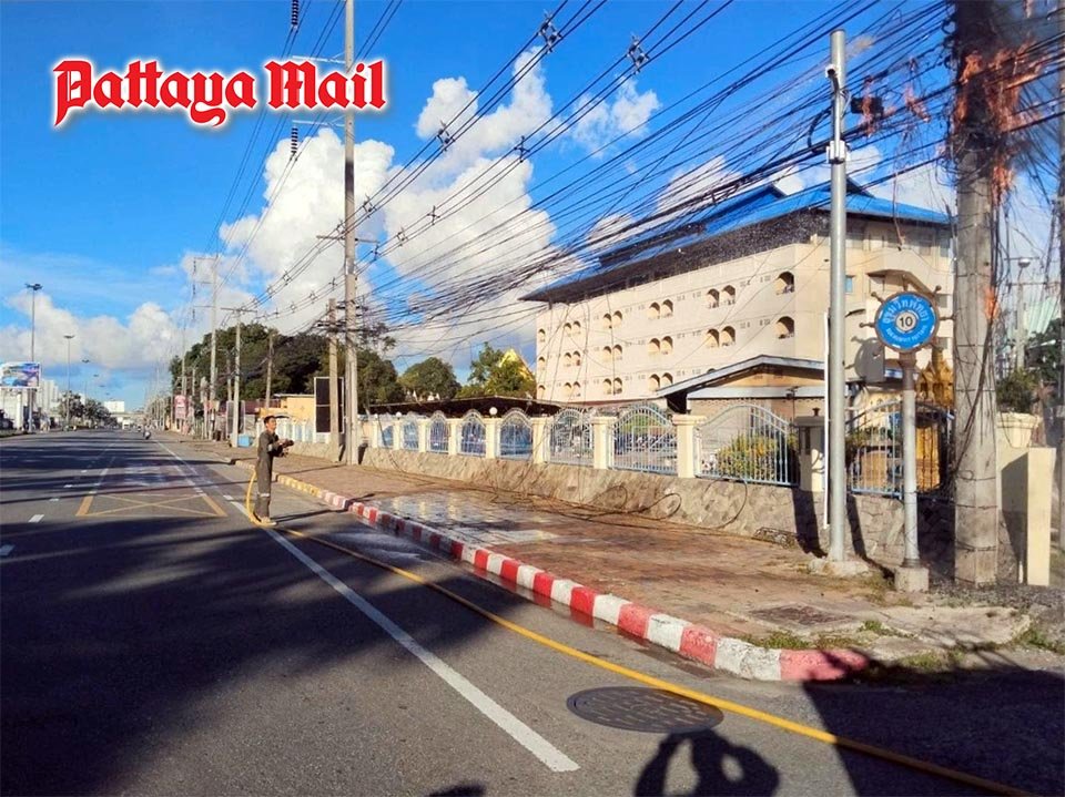 Brandgefahr in Pattaya: Stromleitungen vor Sukawadee in Flammen