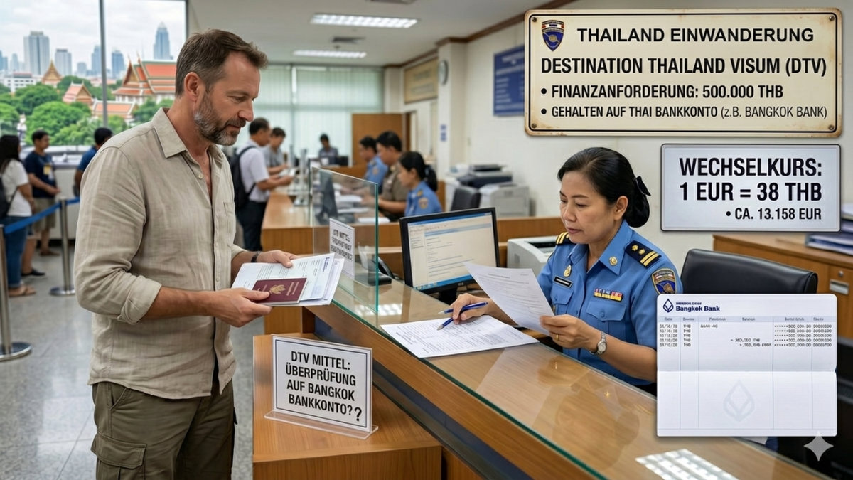 DTV Thailand: Kontostand, Währungen und echte Anforderungen
