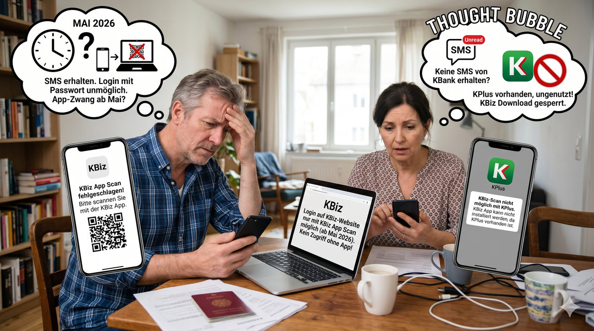 Frust bei KBank: Neue Login-Regeln