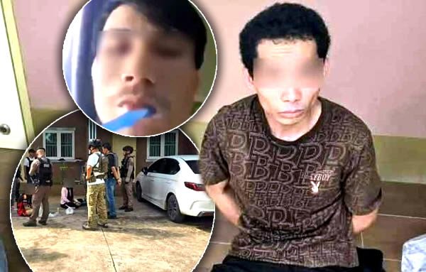 Mord in Buriram: Mörder putzt Zähne per Livestream vor Festnahme