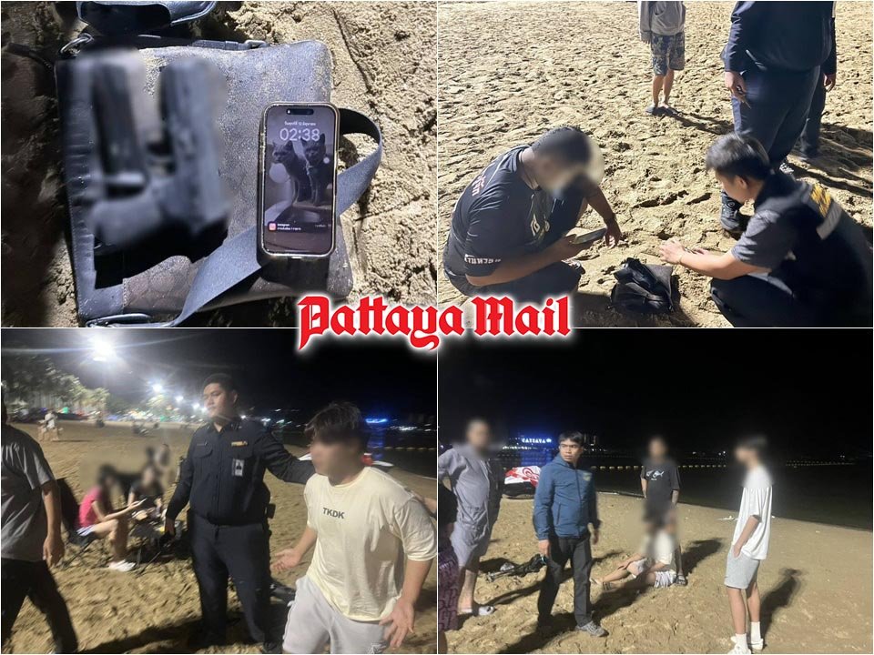 Pattaya Beach: Polizei verhindert Schießerei unter rivalisierenden Jugendlichen