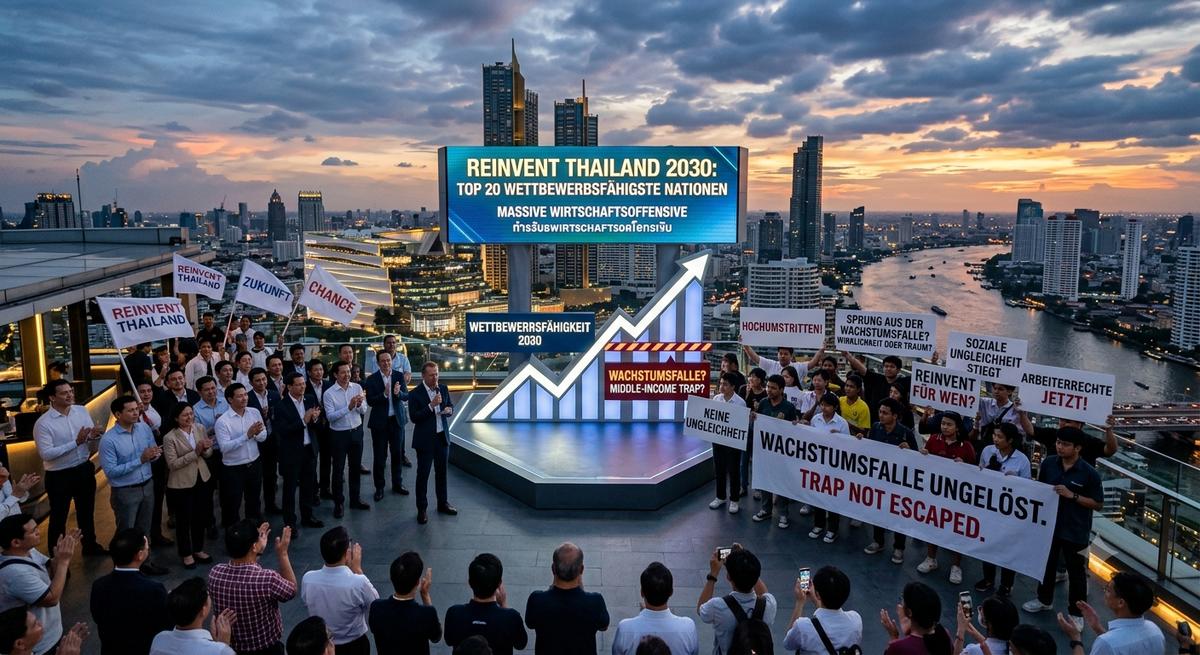 Thailand will in 12 Jahren zur reichen Industrienation aufsteigen