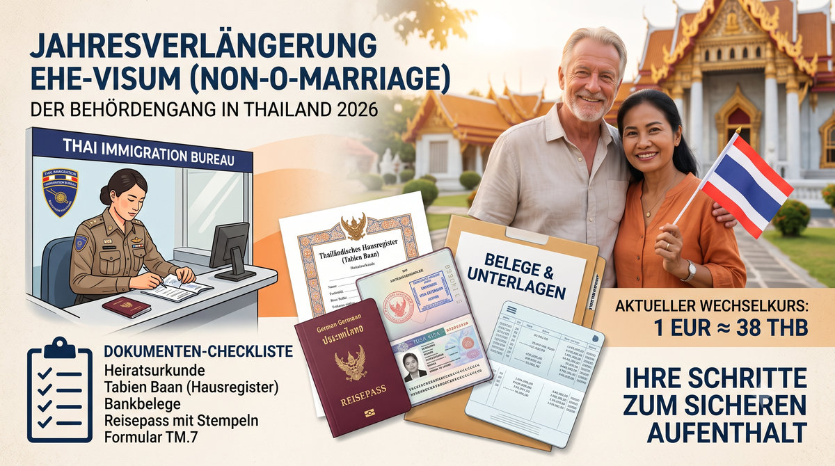 Ehe-Visum verlängern in Thailand: Was 2026 wirklich zählt