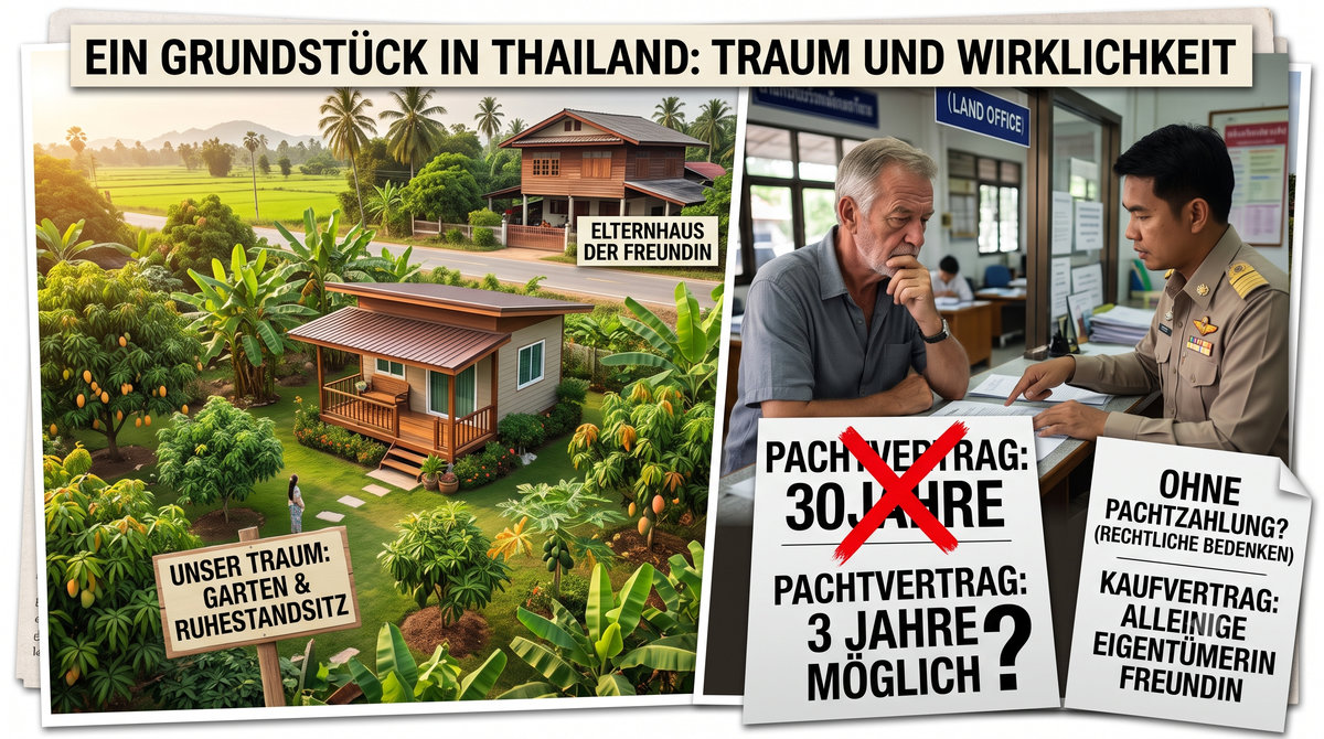 Grundkauf in Thailand: Keine 30 Jahre Pacht möglich?