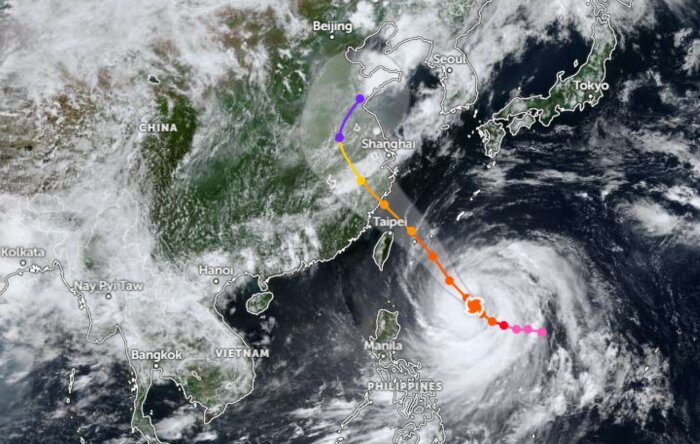 Super-Taifun Bavi: Thai Airways warnt vor Flugausfällen