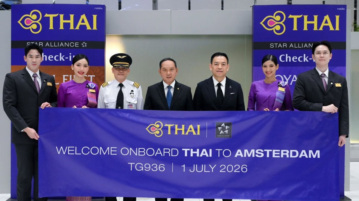 Thai Airways fliegt nach 28 Jahren wieder Non-Stop nach Amsterdam