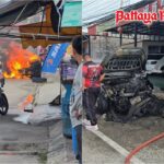 Toyota geht in Flammen auf – Fahrerin hat Riesenglück