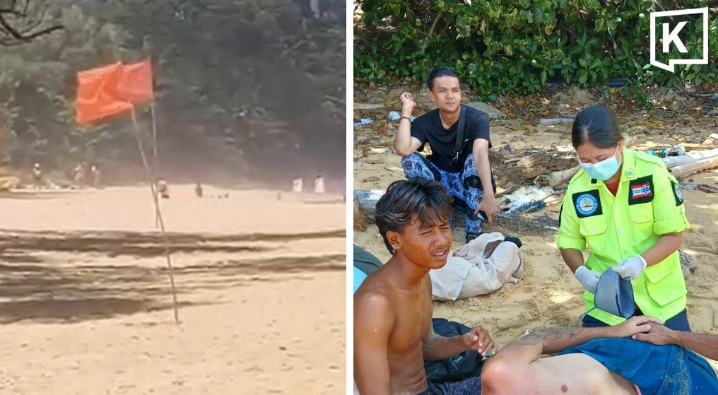 Rote Flaggen am Strand: Zwei Briten überleben Badeunfall knapp