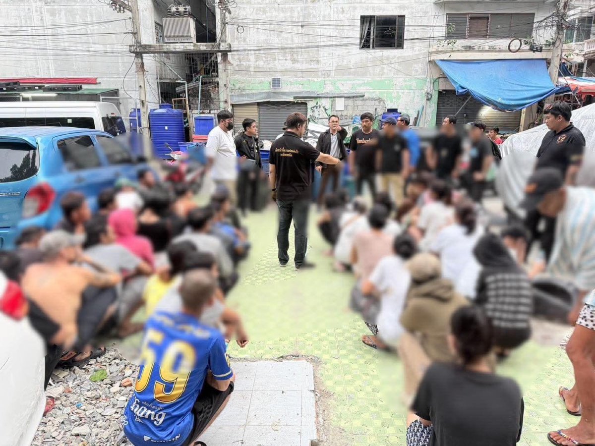 Großrazzia in Jomtien: 100 Drogen-Verdächtige festgenommen