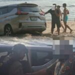 Ausländischer Autofahrer auf Layan Beach: Phuket verhängt Geldstrafe