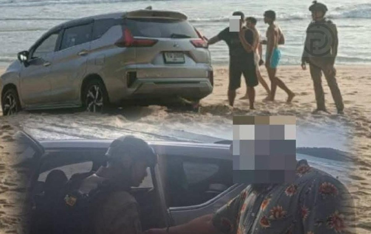 Ausländischer Autofahrer auf Layan Beach: Phuket verhängt Geldstrafe