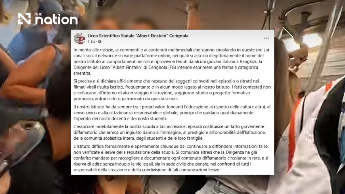 Bangkok-Skandal: Italienische Schule dementiert Verbindung – droht mit Klage