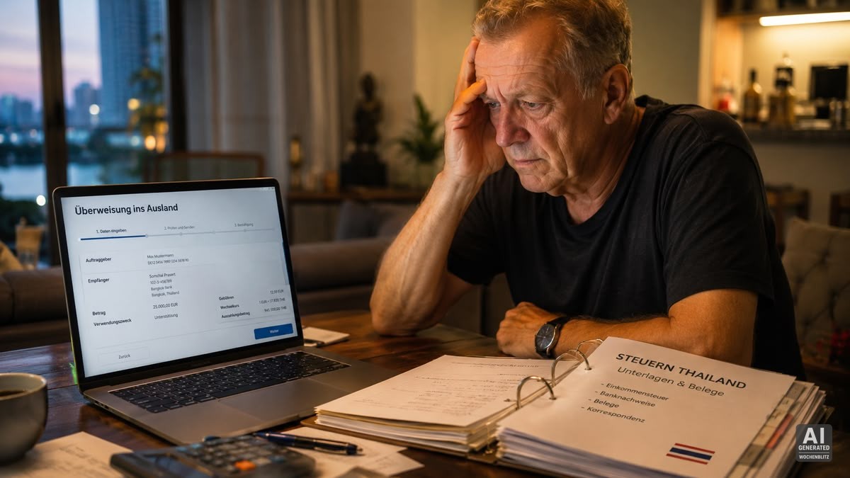 Steuerpflicht: Überweisungen nach Thailand
