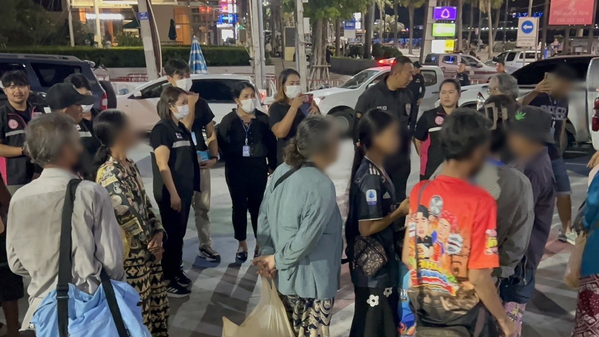 17 Kambodschaner bei Bettelkontrolle in Pattaya aufgegriffen