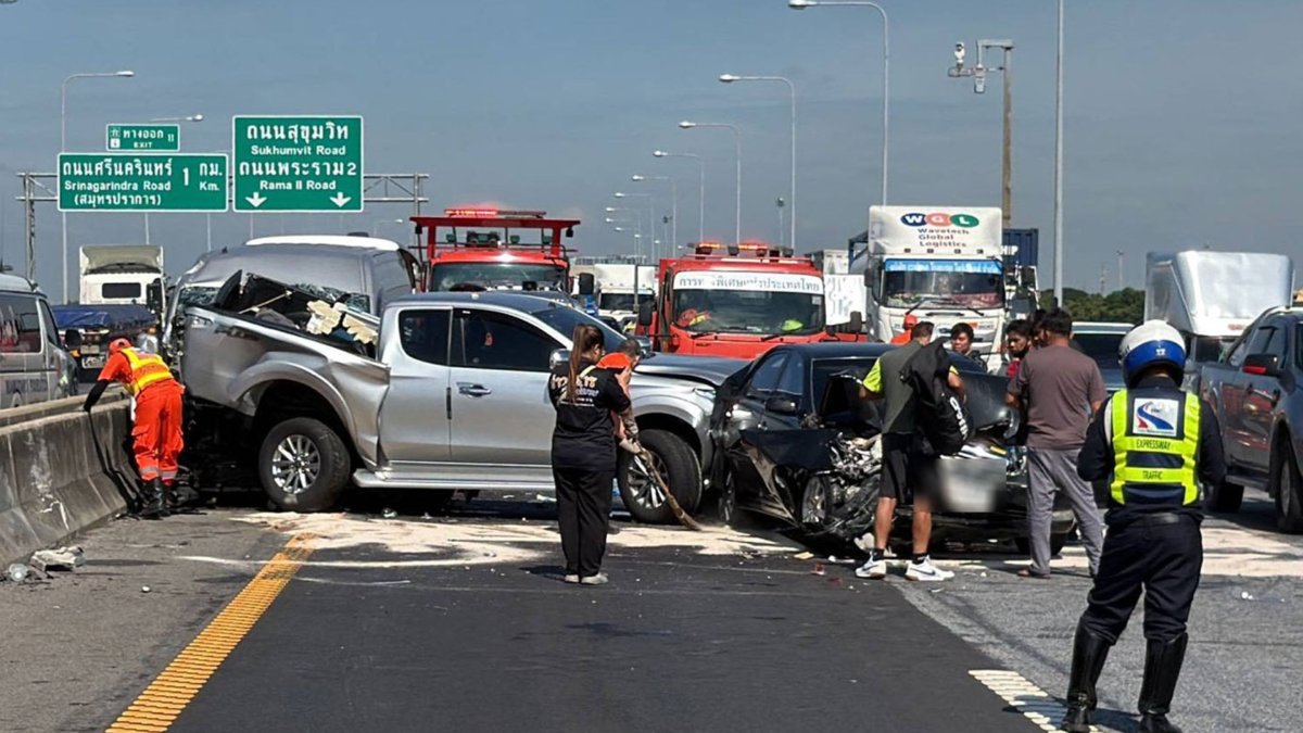 Massencrash mit fünf Fahrzeugen: Drei Briten verletzt