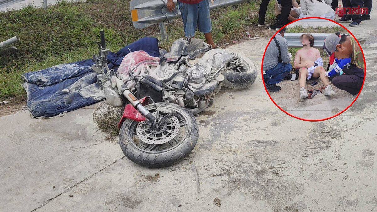 Ducati brennt! Russischer Biker hilft verletztem Thai