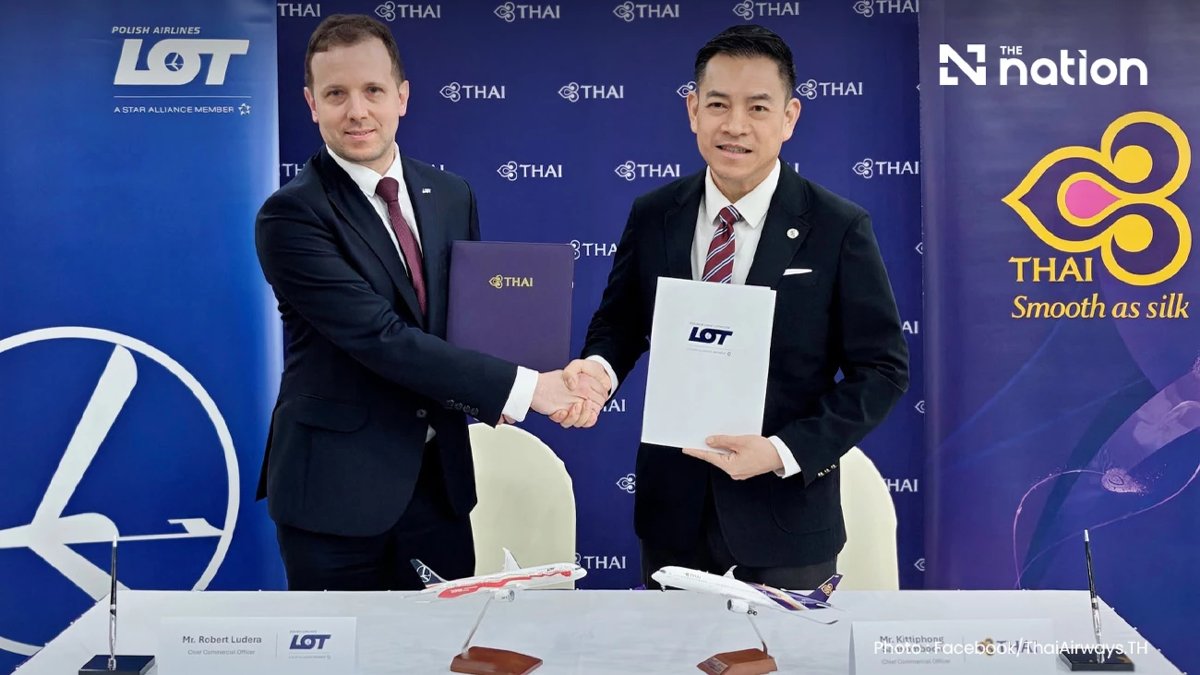 Europa-Flüge: Thai Airways holt sich Polens LOT ins Boot
