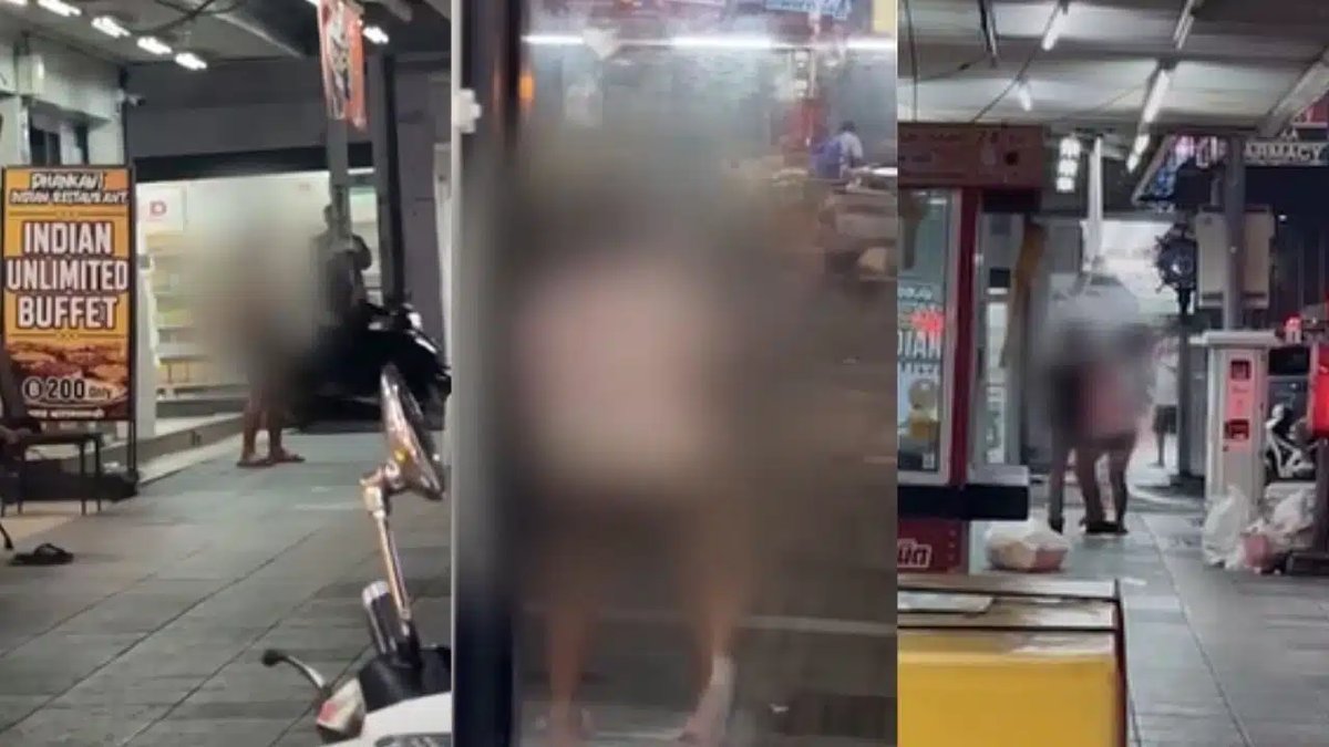 Nackte Frau geht in Pattaya auf Polizisten los (Video)