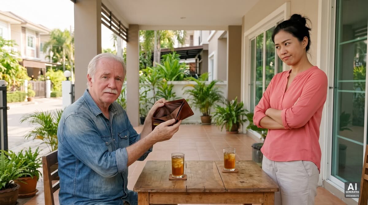 Thai-Freundin droht Rentner mit Trennung, weil das Geld nicht reicht